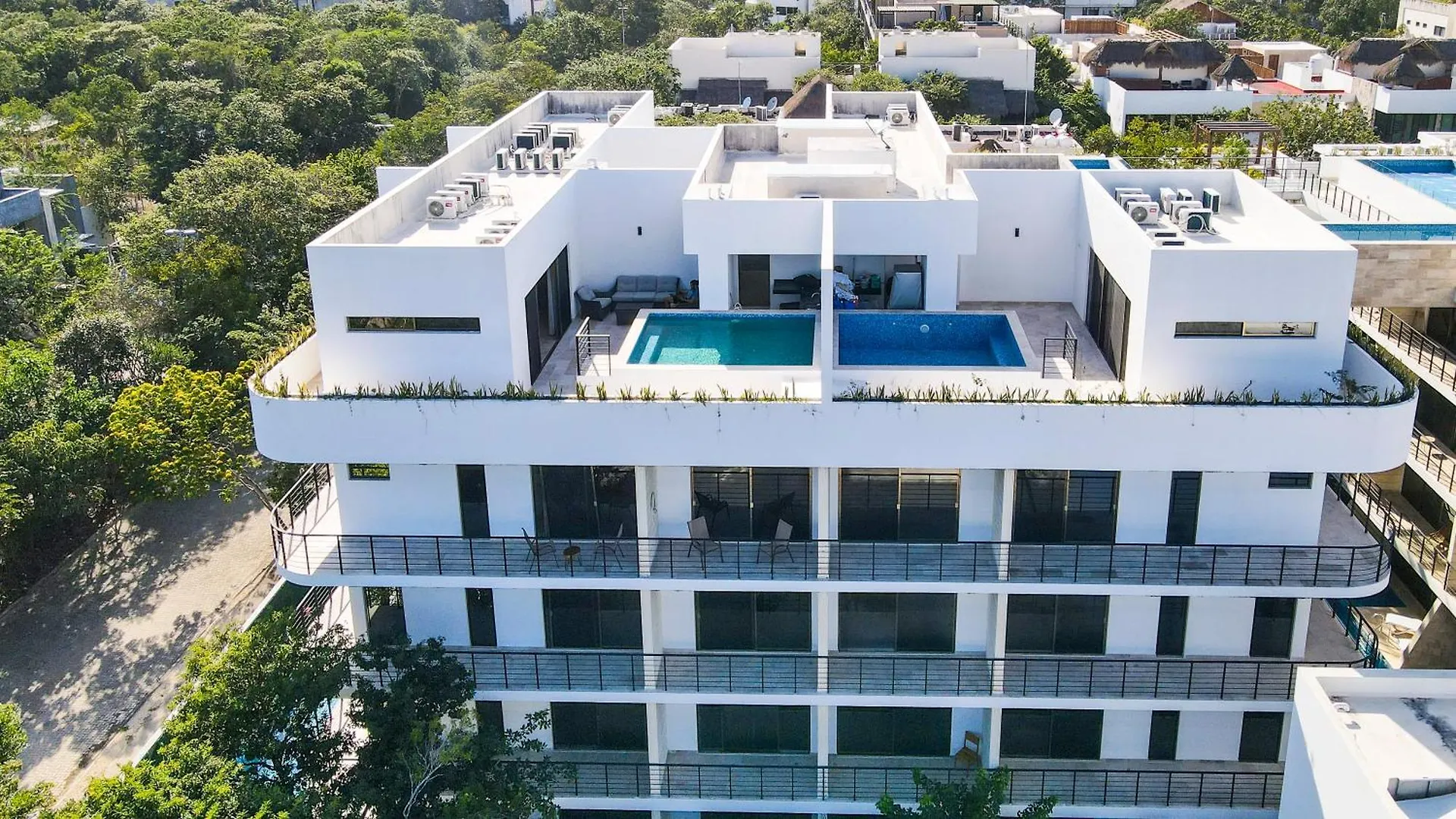 Luxe Penthouse With Rooftop Pool And Grill Tulum Appartement